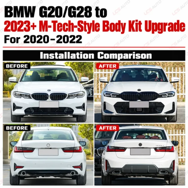 g20 g28 mtech comparison exterior modification upgrade before and after