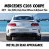 C205 C63 rear diffuser installed rear appearance