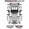 ML W166 GLE63 body kit components and GT-style or AMG-style grille options