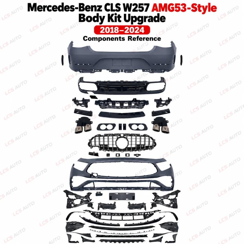 Mercedes CLS W257 AMG53-style body kit exterior upgrade components reference